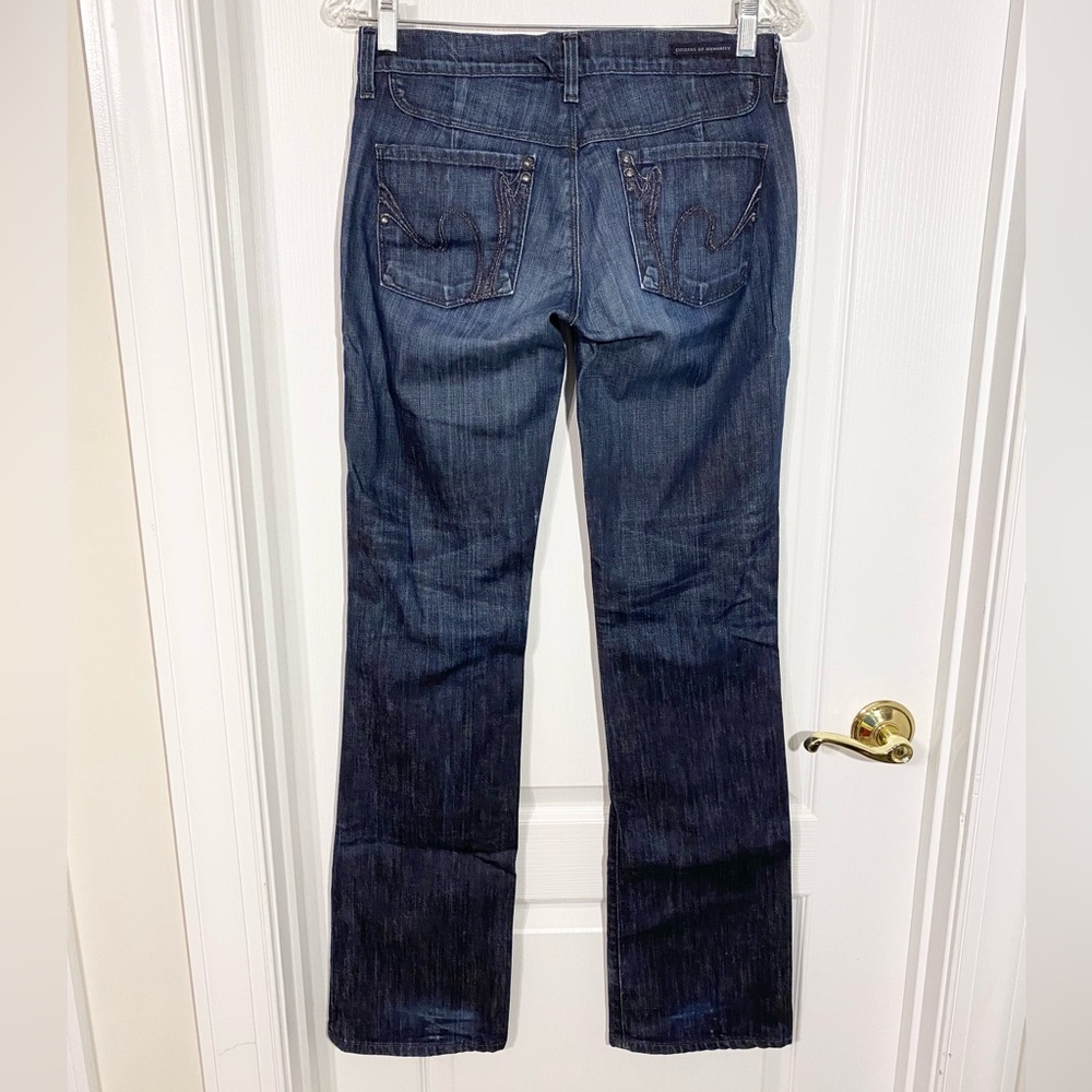 Y2K COH USA Made Metallic Embroidered Bootcut Jeans Size 27 Citizens Of Humanity